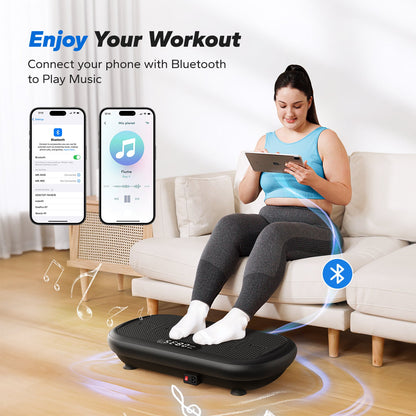 CV40 Curved 440 lbs High-Power Vibration Plate for Weight Loss